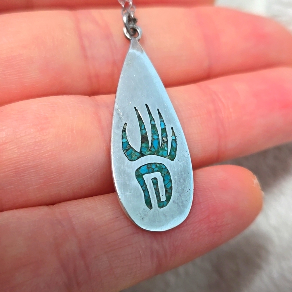 Navajo Bear Claw Pendant